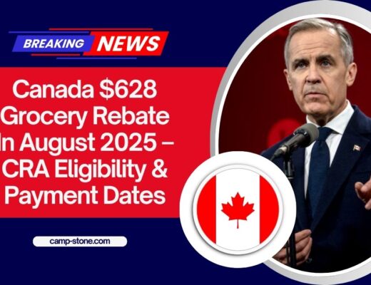 Canada $628 Grocery Rebate In August 2025 – CRA Eligibility & Payment Dates